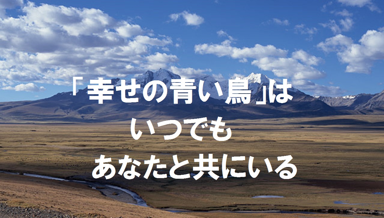 「幸せの青い鳥」はいつでもあなたと共にいる