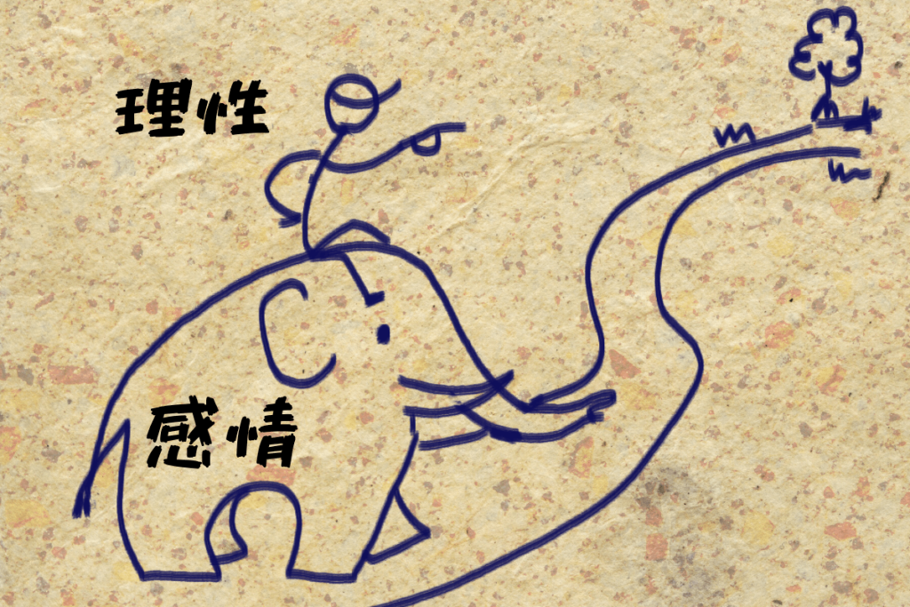 象と象使い 理性と勘定の関係図